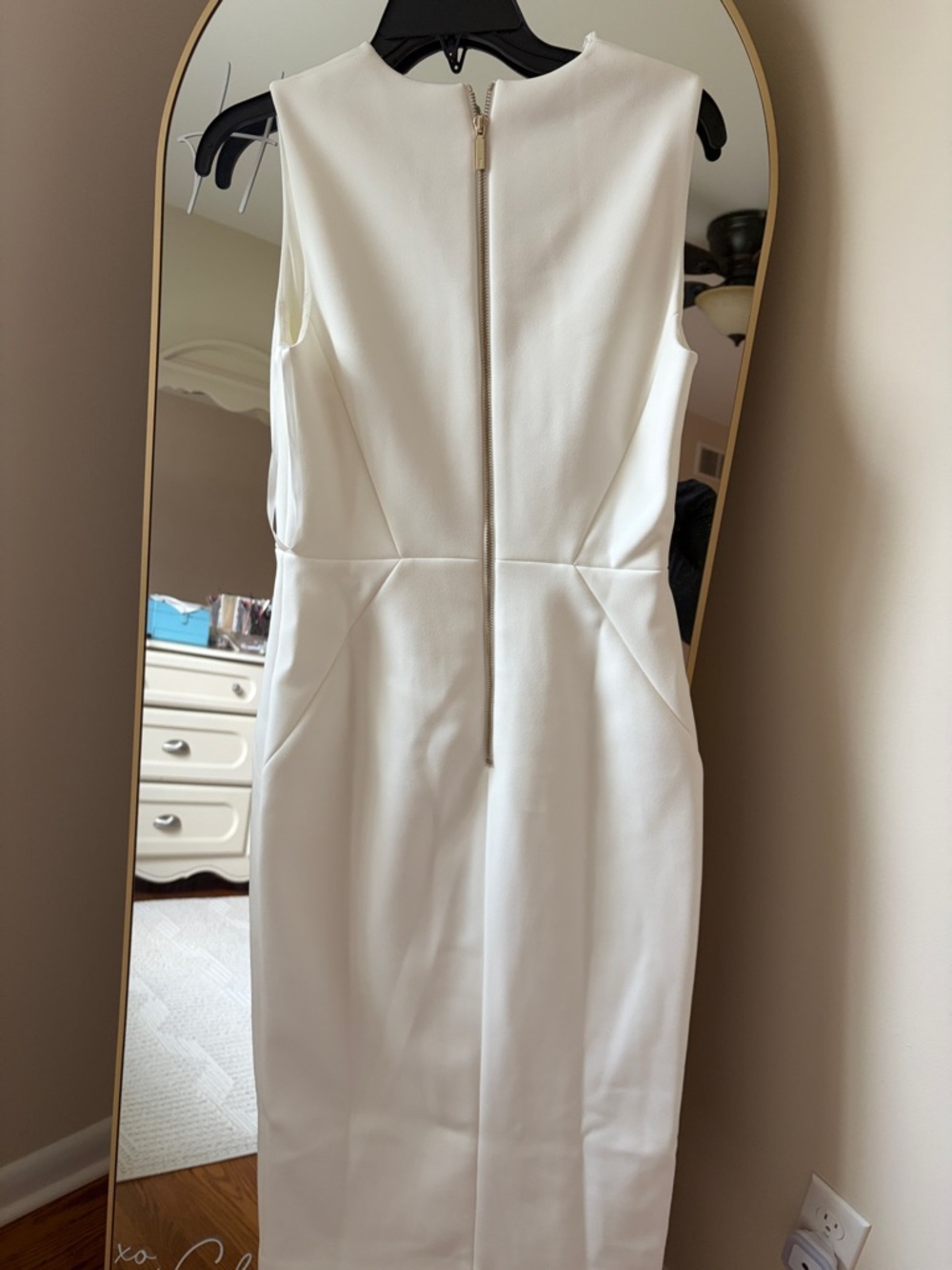 NWT: Ted Baker White Sleeveless Sheath Dress - Picture 5 of 6